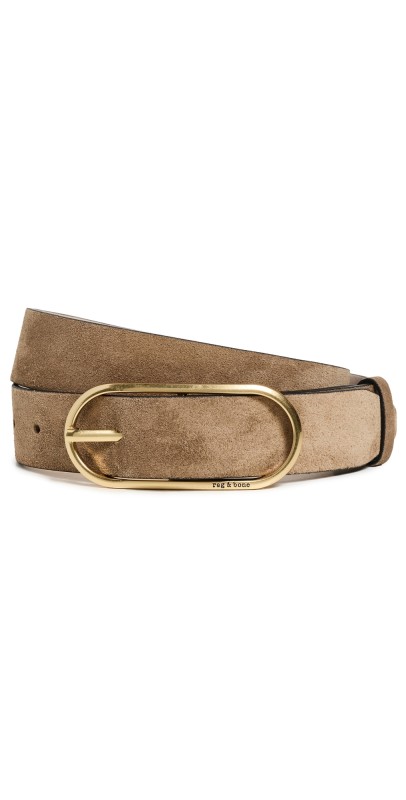 rag & bone Rounded Rebound Belt Black