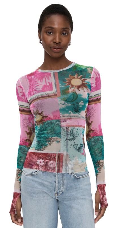 AFRM Kaylee Top Tropic Postcard