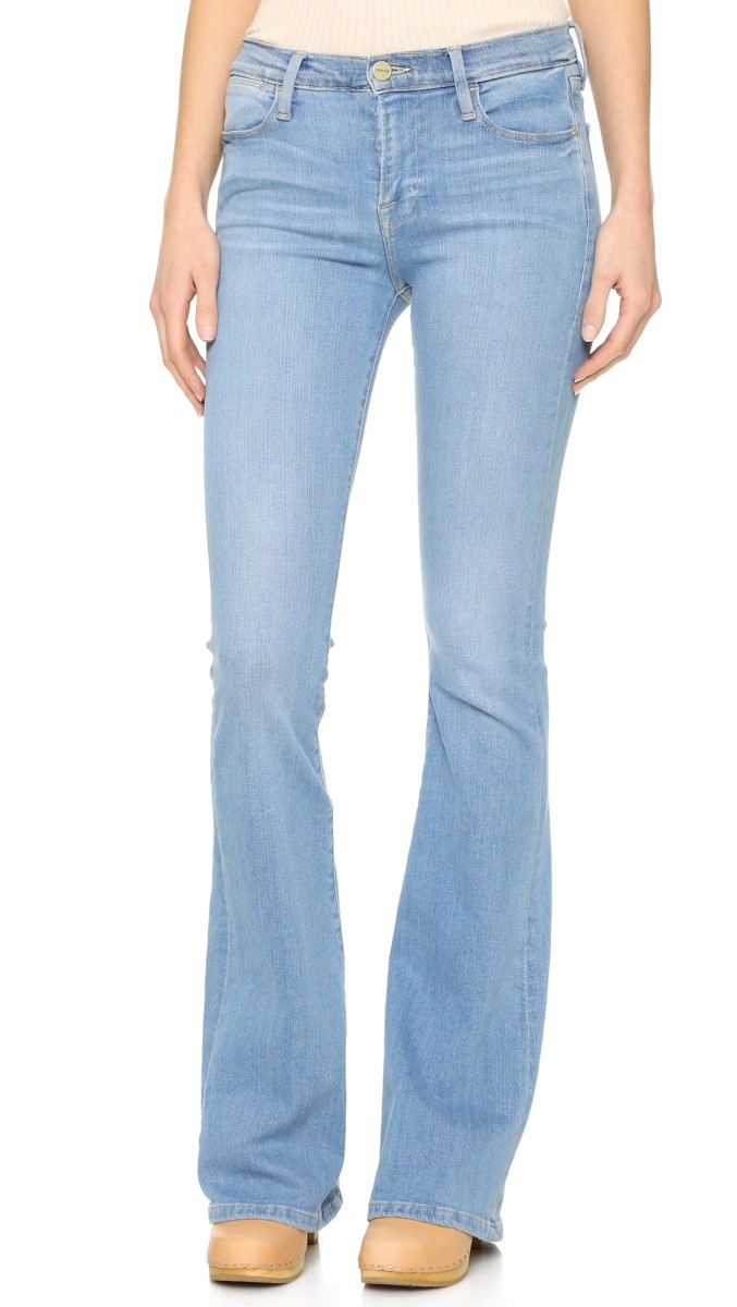 FRAME Le High Flare Jeans Sunny Spot