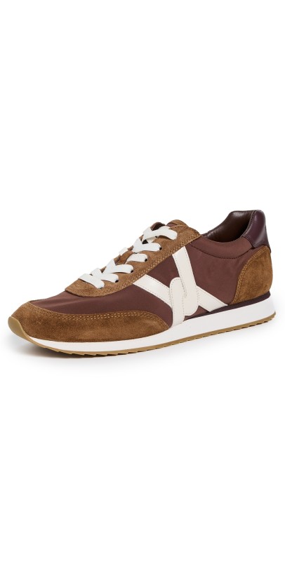 Veronica Beard Penrose Sneakers Chocolate/Hazelwood/Raisin