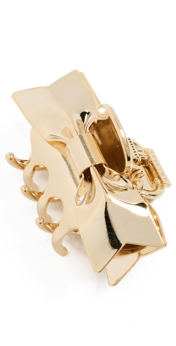 LELET NY Meghan Bow Claw Clip Gold