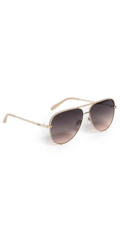 Quay High Key Extra Large Sunglasses Chamomile/Dark Faw