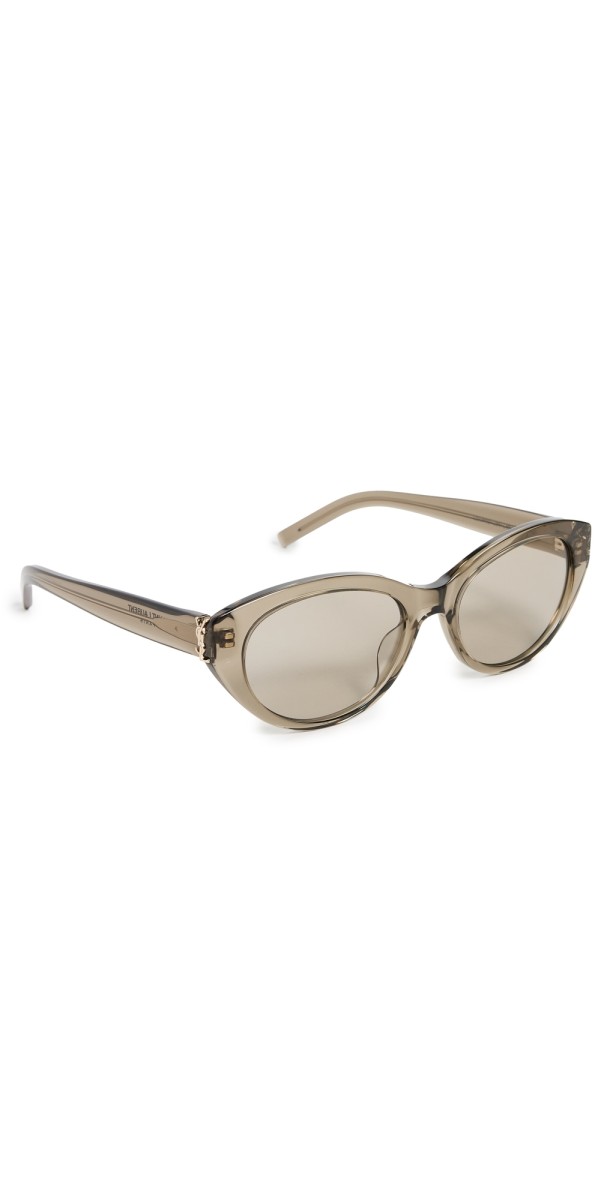 Saint Laurent SL M148 Sunglasses Brown-Brown-Grey