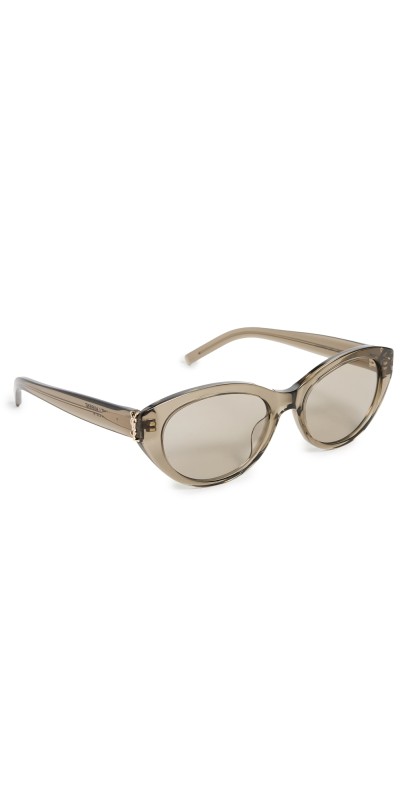 Saint Laurent SL M148 Sunglasses Brown-Brown-Grey