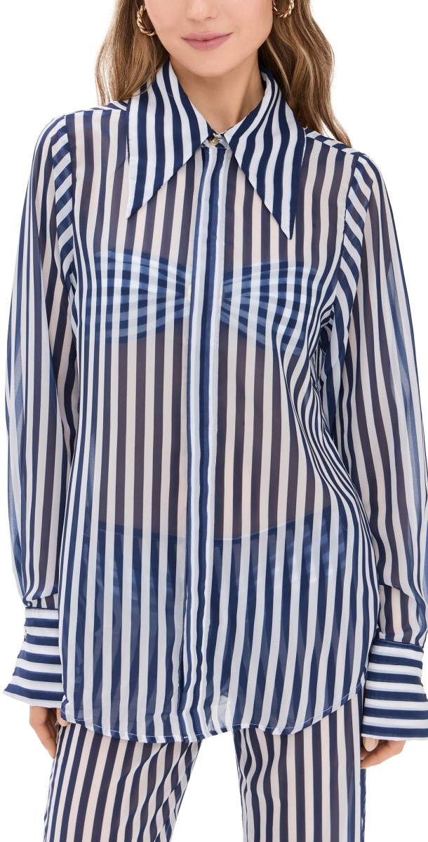 Bananhot Neomi Shirt Ocean Stripes