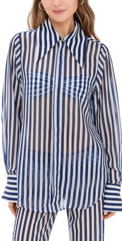 Bananhot Neomi Shirt Ocean Stripes