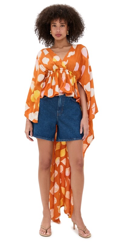 Busayo Temidayo Top Orange