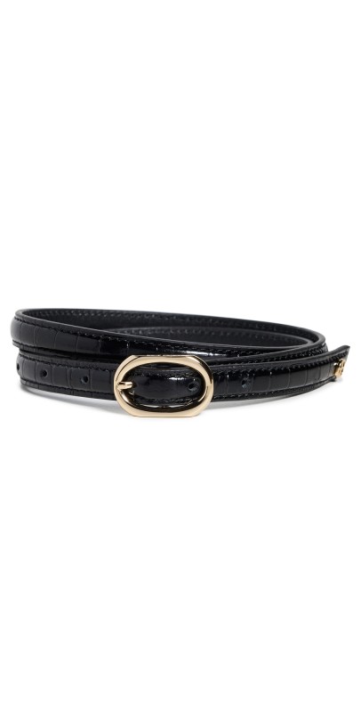 ANINE BING Mini Mara Belt Black