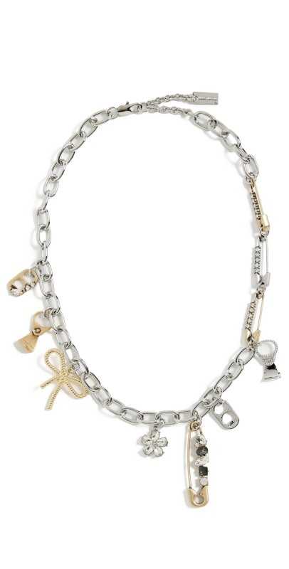 Marc Jacobs Grunge Glam Charm Necklace Gold/Silver