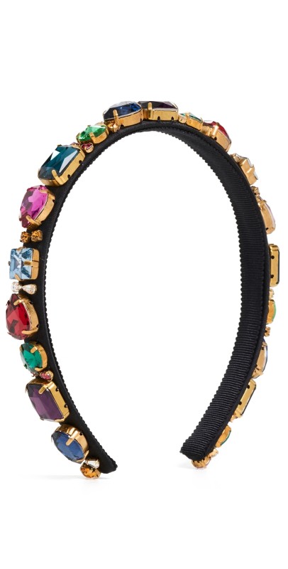 Jennifer Behr Lucia Headband Black Mult
