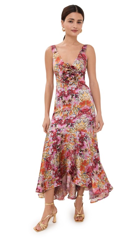 Silvia Tcherassi Saskya Dress Multicolor Animal Print