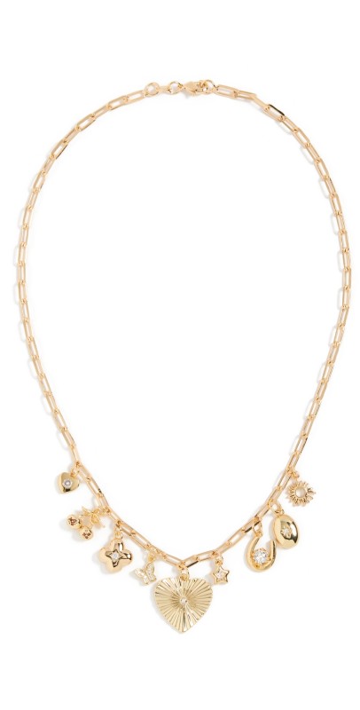 Alexa Leigh Gold Charm Necklace Yellow Gold