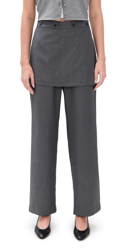 Simonett Skirt Overlay Trousers Gray