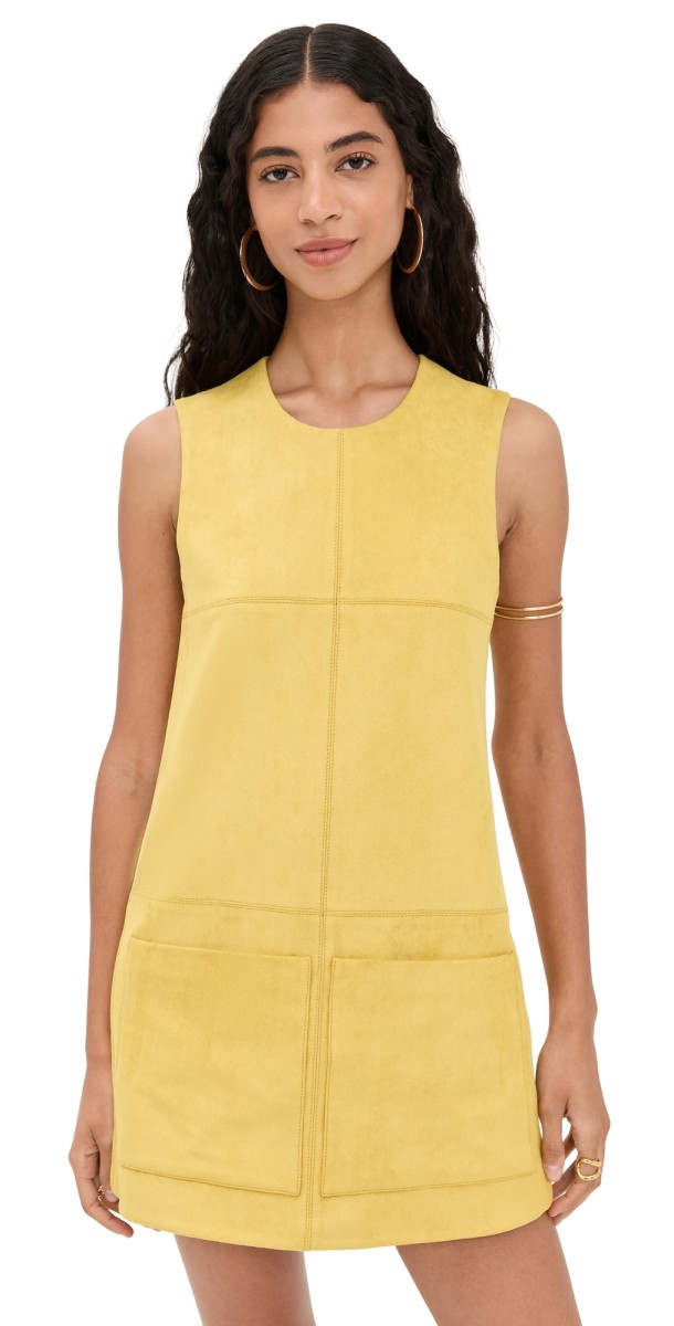ALEXIS Dakota Dress Citrine Suede
