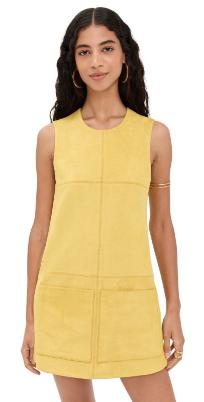 ALEXIS Dakota Dress Citrine Suede