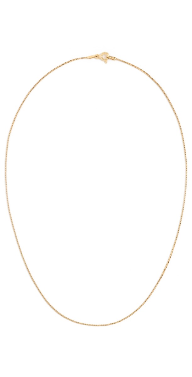 SHASHI Box Chain Necklace Gold