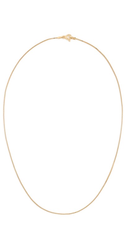 SHASHI Box Chain Necklace Gold