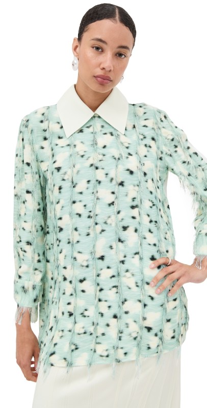 Jil Sander Collared Blouse Summer Lake