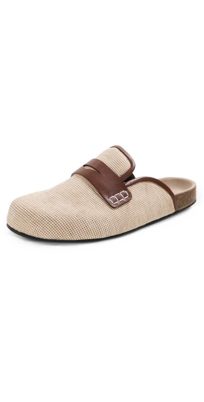 JW Anderson Raffia Loafers Natural