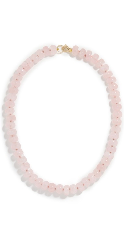 Adina Reyter 14k Spring into Pink Horseshoe Necklace 14k Yellow Gold