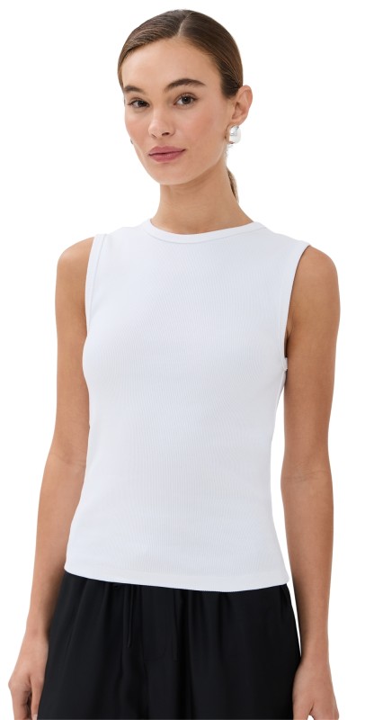 Róhe Dense Rib Tank Top Black