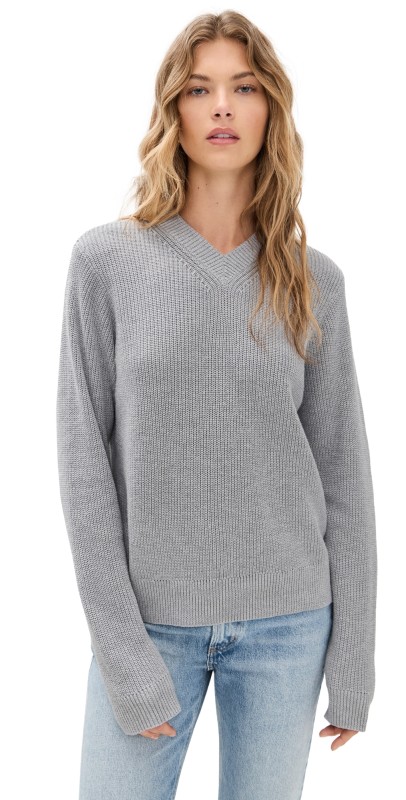 Still Here Hotel Long Sleeve Sweater In Dust Dust