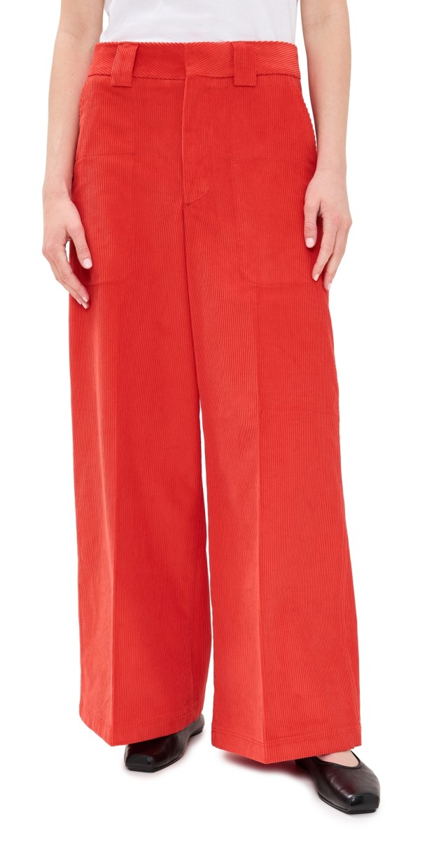 Closed Wystan Corduroy Pants Hibiscus Red