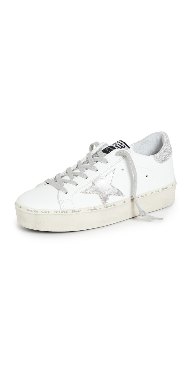 Golden Goose Hi Star Sneakers White/Silver