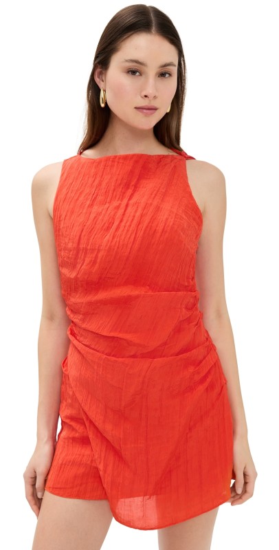SIR. Ligera Mini Dress Tangerine