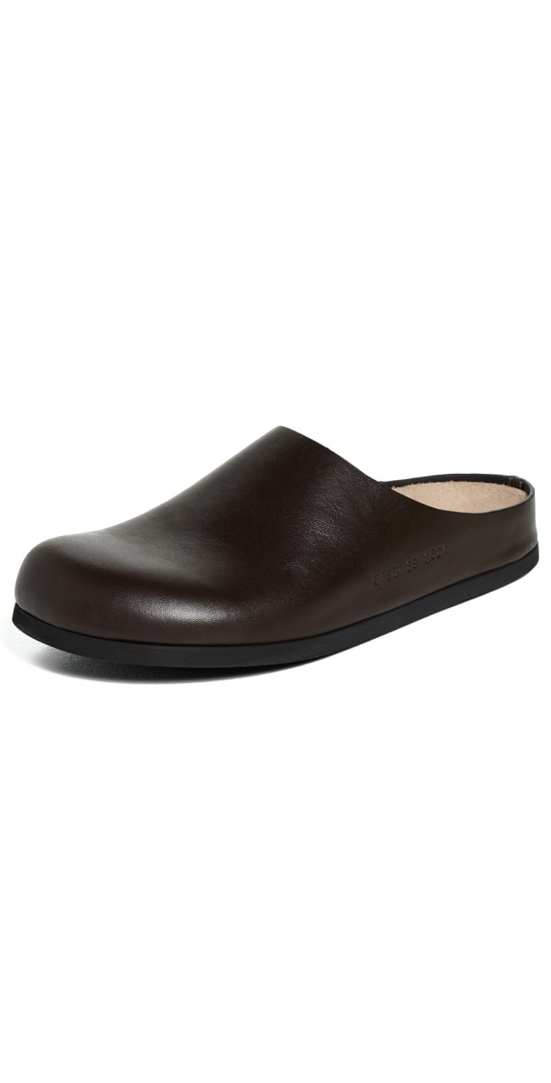 Common Projects Leather Clogs Brown