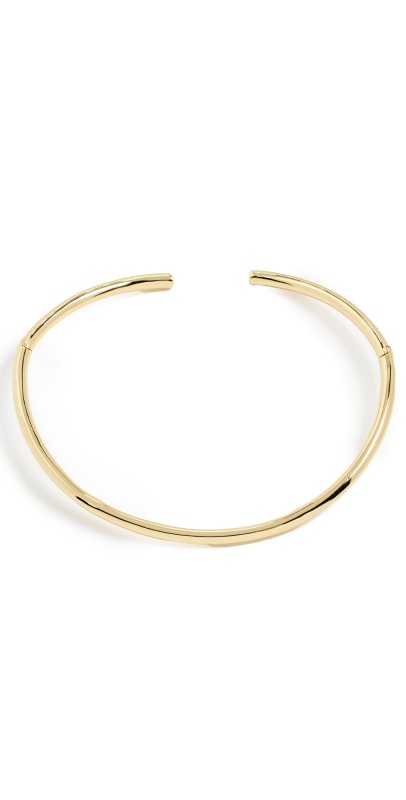 By Adina Eden Solid Collar Choker Necklace Gold