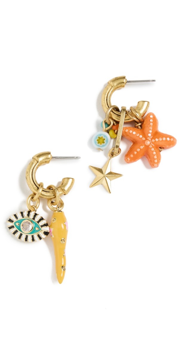 Elizabeth Cole Staryu Earrings Mult