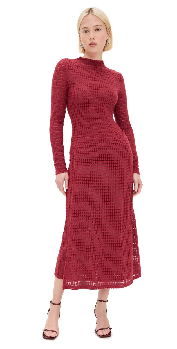 Lioness Resolution Maxi Dress Burgundy