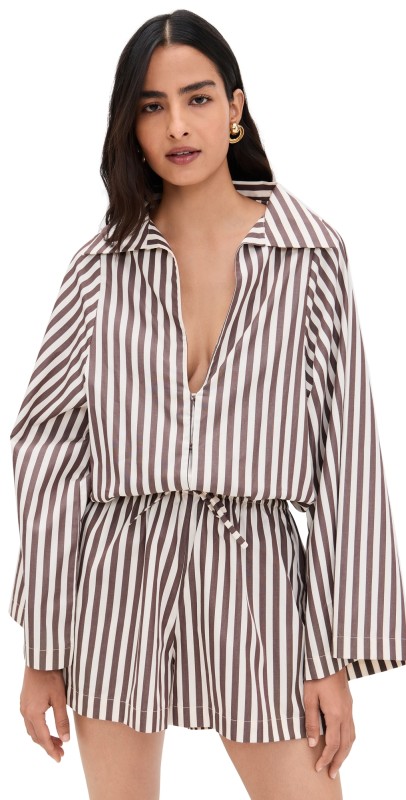 FAITHFULL Aksel Romper Norway Stripe Espresso