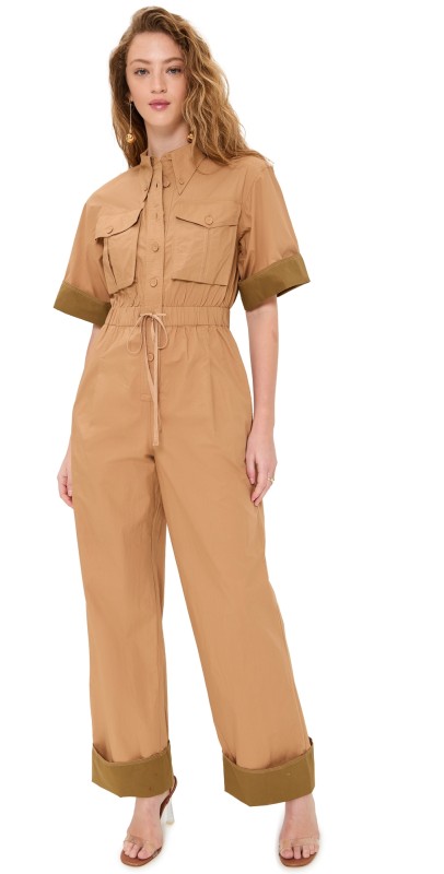 Ulla Johnson Franz Jumpsuit Sahara Colorblock