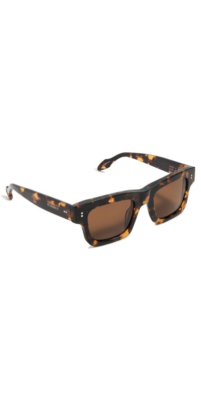 JW Anderson Rectangle Sunglasses Dark Brow