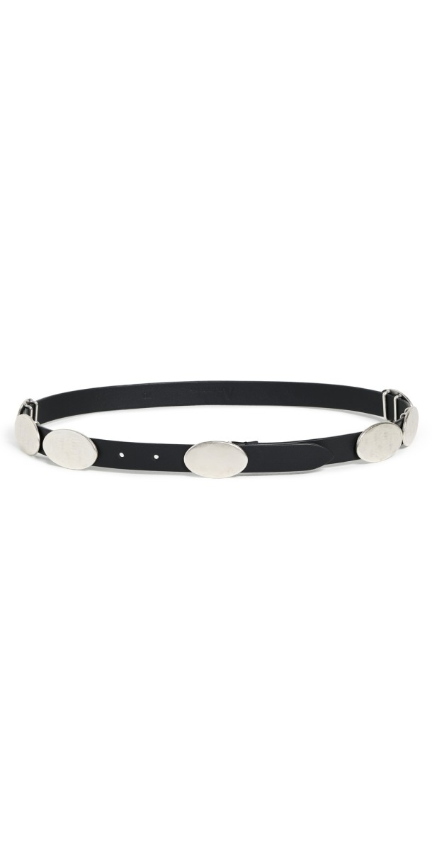 Anderson's Slim Nappa Calf Leather Belt Black