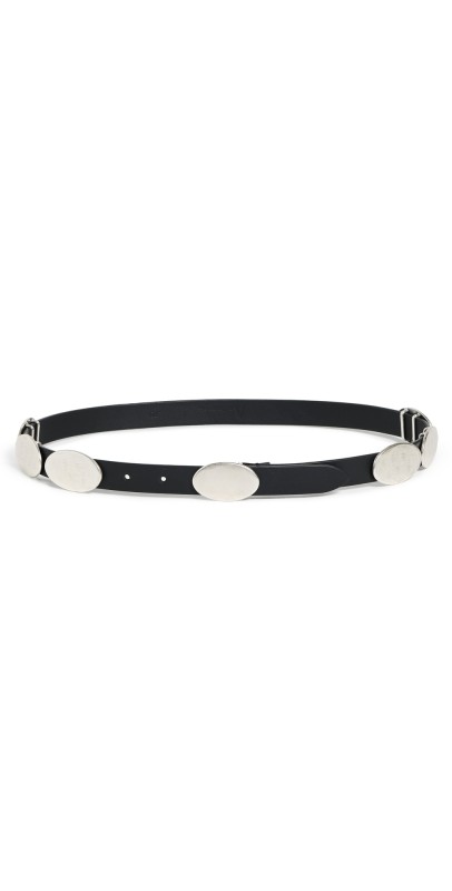 Anderson's Slim Nappa Calf Leather Belt Black