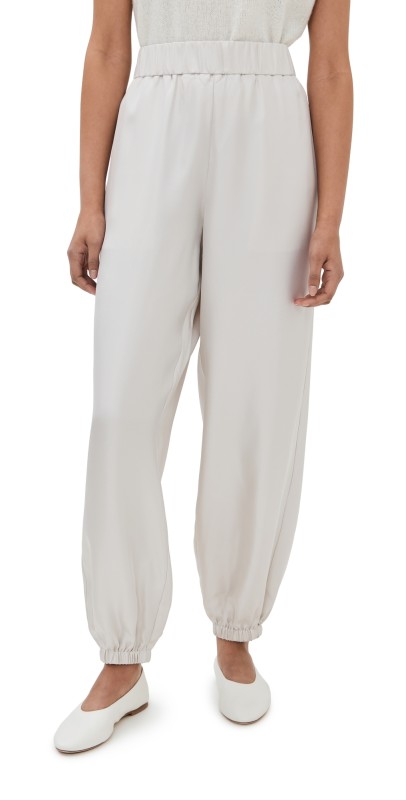 LISA YANG High Rise Tapered Trousers Champagne