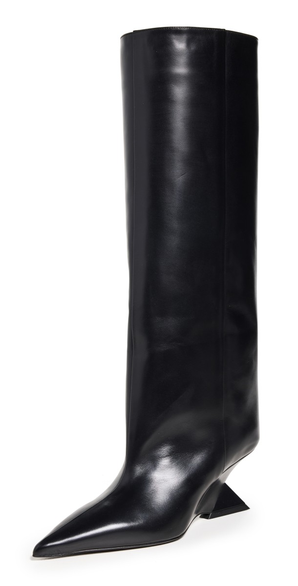 The Attico Cheope Tube Boots Black