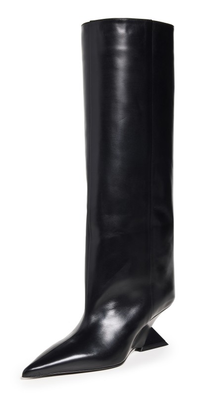 The Attico Cheope Tube Boots Black