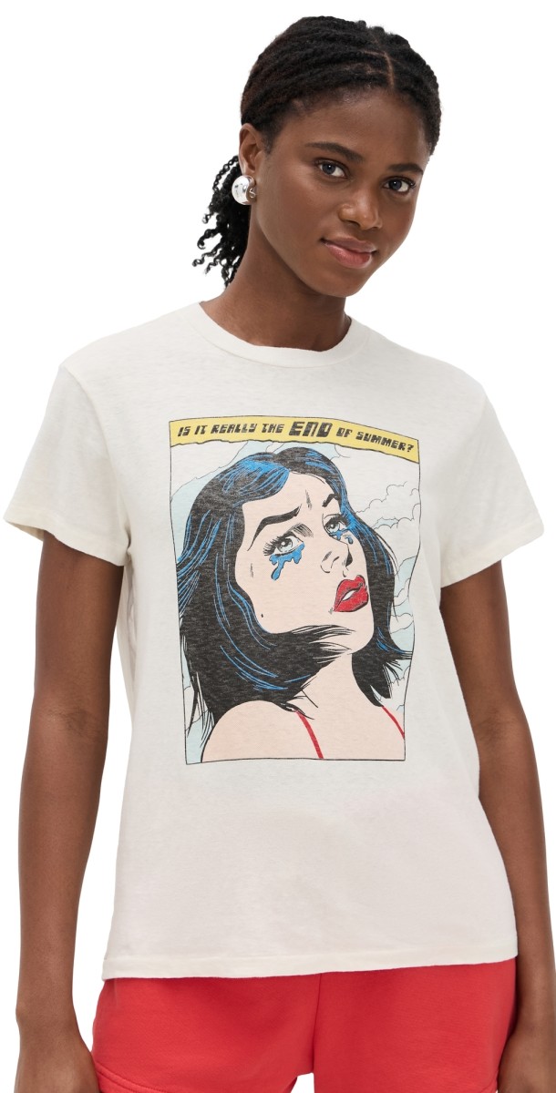 RE/DONE 70s Summer Loose Tee Vintage White