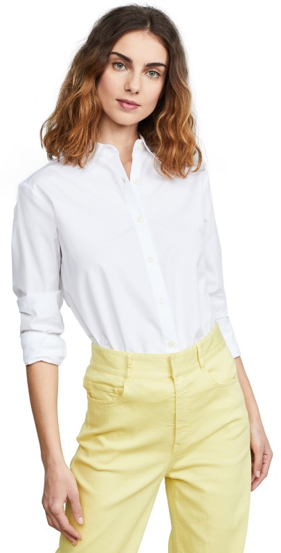 KULE Button Down Shirt White