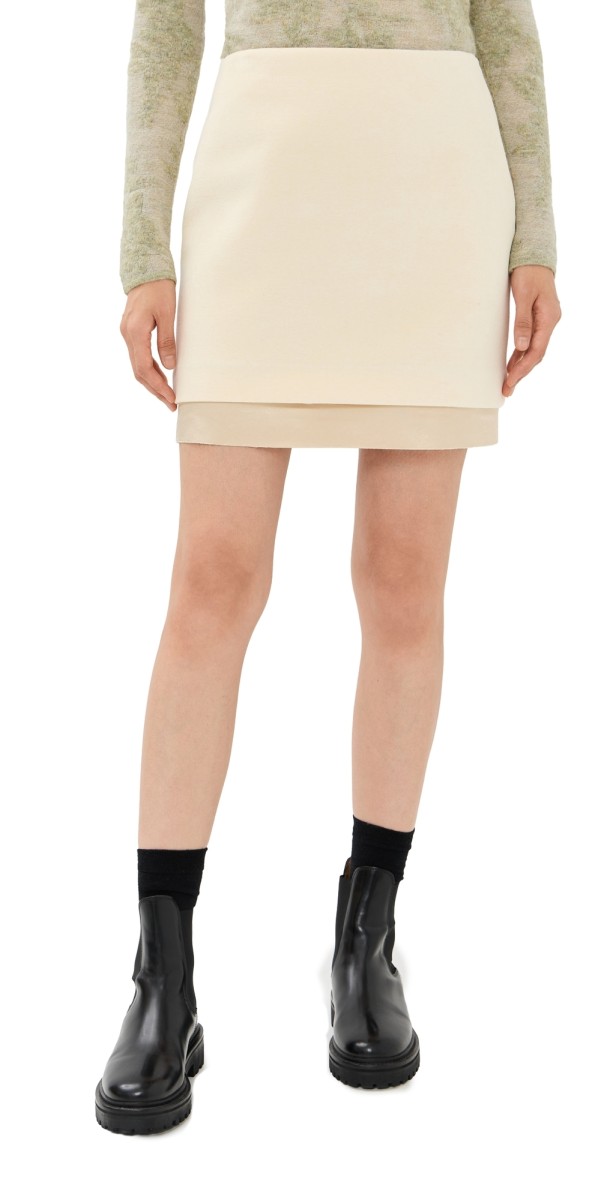 Jil Sander Mini Skirt Ecru