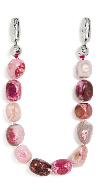 Ossa Large Cut Gemstone Wristlet Fuchsia Agat