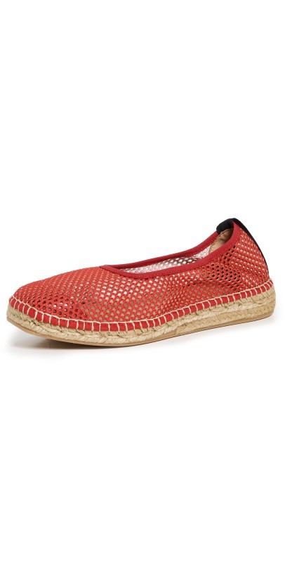 Naguisa Allium Espadrilles Red Woven