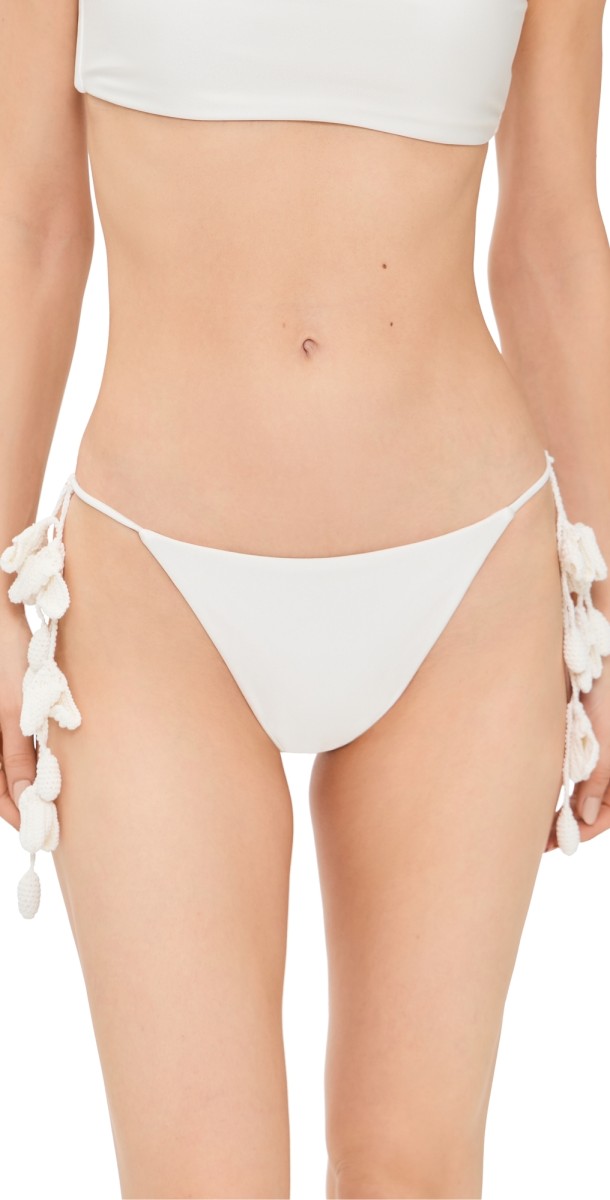 Cult Gaia Estrella Bikini Bottoms Off White