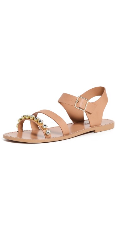 Cinq à Sept Victoria Ankle Strap Sandals Tawny