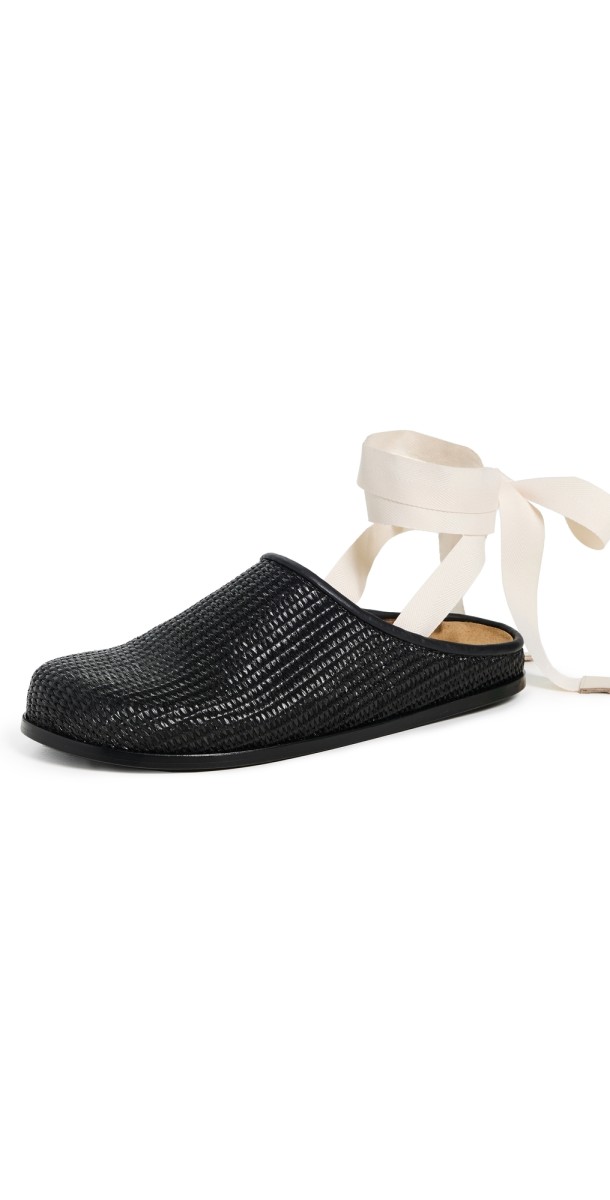 ALOHAS Oliver Black Mules Black
