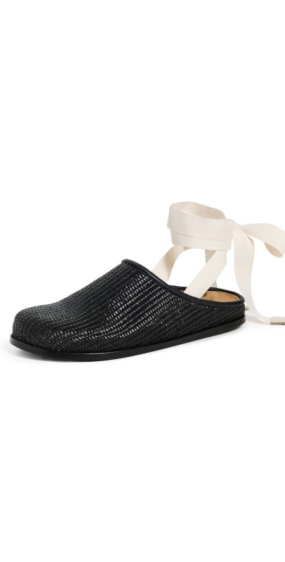 ALOHAS Oliver Black Mules Black